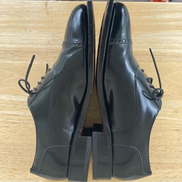 FLORSHEIM Black Leather Cap Toe Oxford Dress Shoes 8.5 D (Medium Width) main image 6
